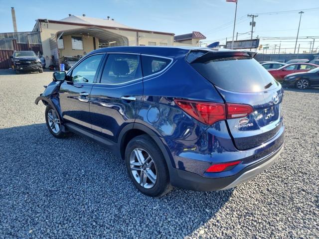 5XYZTDLB0HG496684 - 2017 HYUNDAI SANTA FE S BLUE photo 4