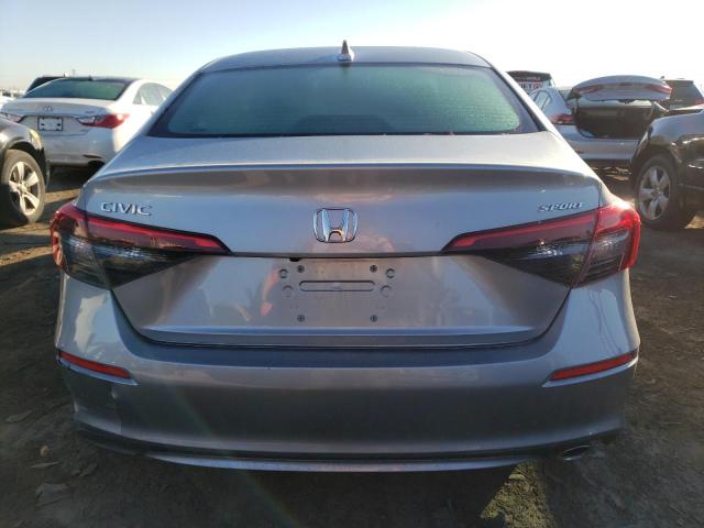 2HGFE2F53NH589687 - 2022 HONDA CIVIC SPORT SILVER photo 6
