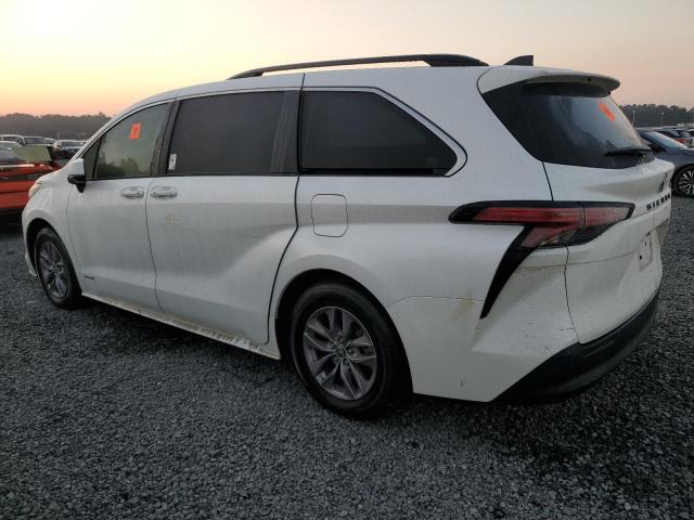 5TDYRKEC1MS061819 - 2021 TOYOTA SIENNA XLE WHITE photo 2