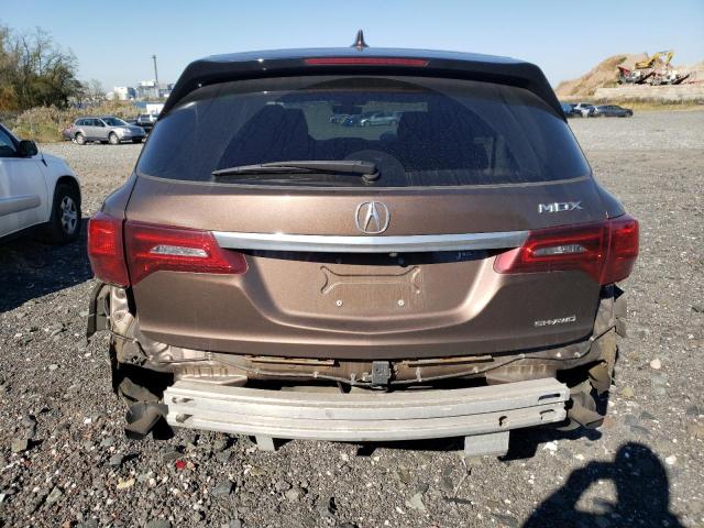 5J8YD4H52KL001166 - 2019 ACURA MDX TECHNOLOGY BEIGE photo 6