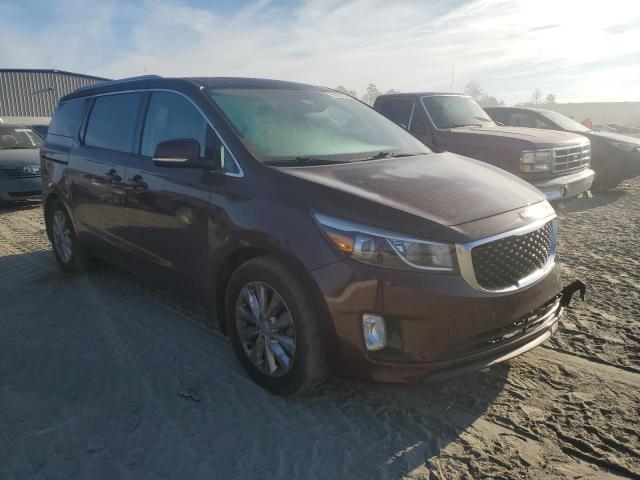 KNDMC5C11G6159367 - 2016 KIA SEDONA EX BURGUNDY photo 4