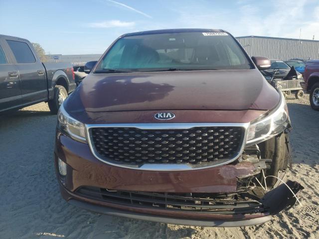 KNDMC5C11G6159367 - 2016 KIA SEDONA EX BURGUNDY photo 5