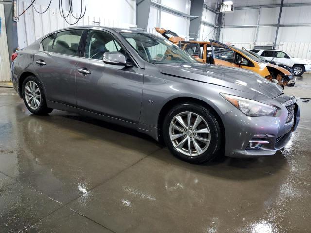 JN1BV7AR8EM699428 - 2014 INFINITI Q50 BASE GRAY photo 4