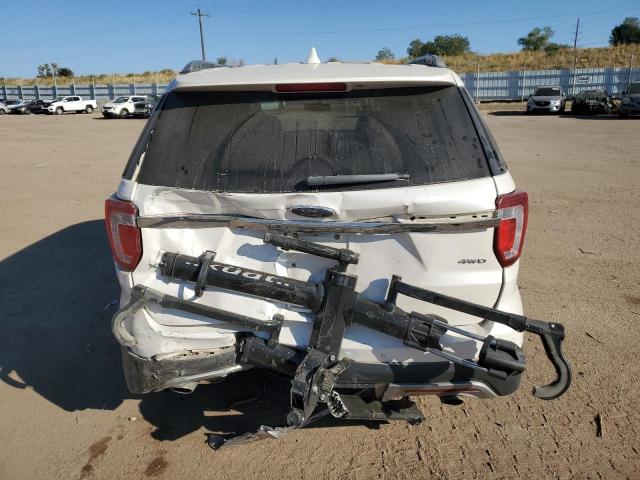 1FM5K8D81HGB63379 - 2017 FORD EXPLORER XLT WHITE photo 6