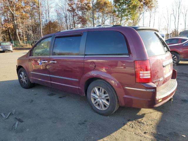 2A8HR64X38R754393 - 2008 CHRYSLER TOWN & COU LIMITED MAROON photo 2