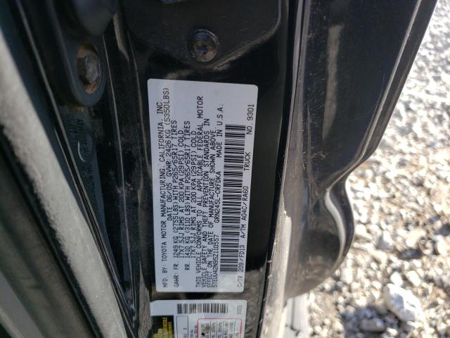 5TEUU42N95Z110557 - 2005 TOYOTA TACOMA ACCESS CAB შავი ფოტო 12