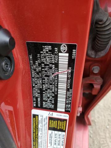 4T4BF1FK0ER414631 - 2014 TOYOTA CAMRY L RED photo 12