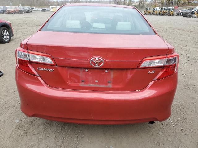 4T4BF1FK0ER414631 - 2014 TOYOTA CAMRY L RED photo 6