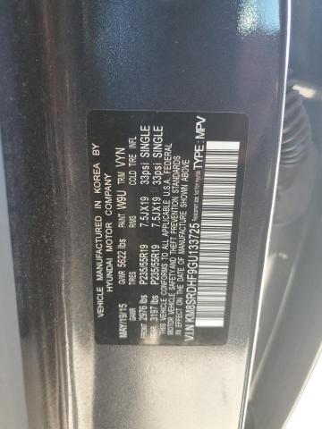 KM8SRDHF9GU133725 - 2016 HYUNDAI SANTA FE SE ULTIMATE GRAY photo 13