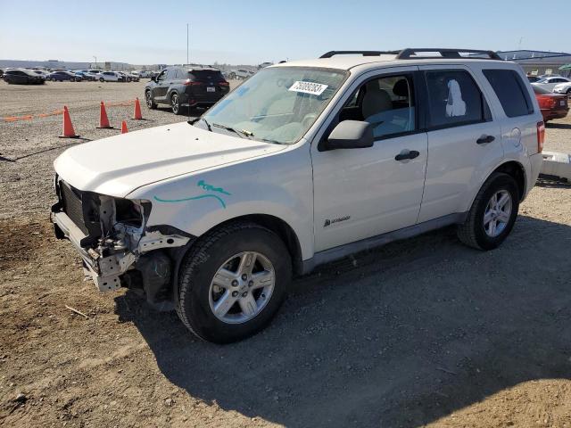 1FMCU49349KC35360 - 2009 FORD ESCAPE HYBRID WHITE photo 1