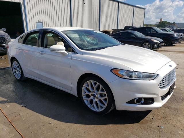 3FA6P0K90ER335550 - 2014 FORD FUSION TITANIUM WHITE photo 4