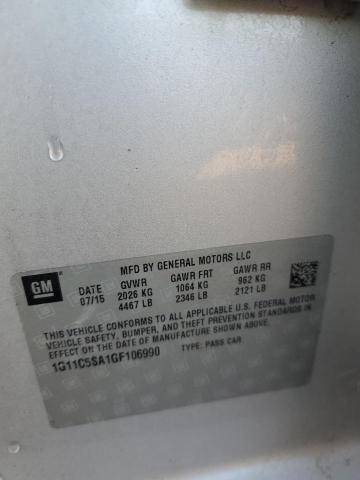 1G11C5SA1GF106990 - 2016 CHEVROLET MALIBU LIM LT Күміс фото 13