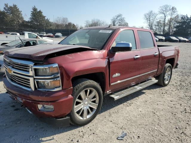 3GCUKTEC5EG421196 - 2014 CHEVROLET SILVERADO K1500 HIGH COUNTRY BURGUNDY photo 1