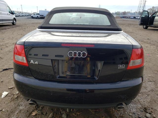 WAUET48H76K008492 - 2006 AUDI A4 S-LINE 3.0 QUATTRO BLACK photo 6