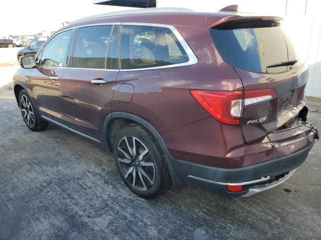 5FNYF5H63MB017857 - 2021 HONDA PILOT TOURING BURGUNDY photo 2