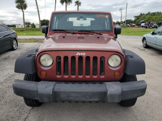 1J4FA24188L588529 - 2008 JEEP WRANGLER X BURGUNDY photo 5