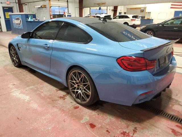 WBS4Y9C55KAG67256 - 2019 BMW M4 BLUE photo 2