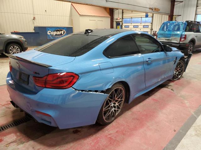 WBS4Y9C55KAG67256 - 2019 BMW M4 BLUE photo 3