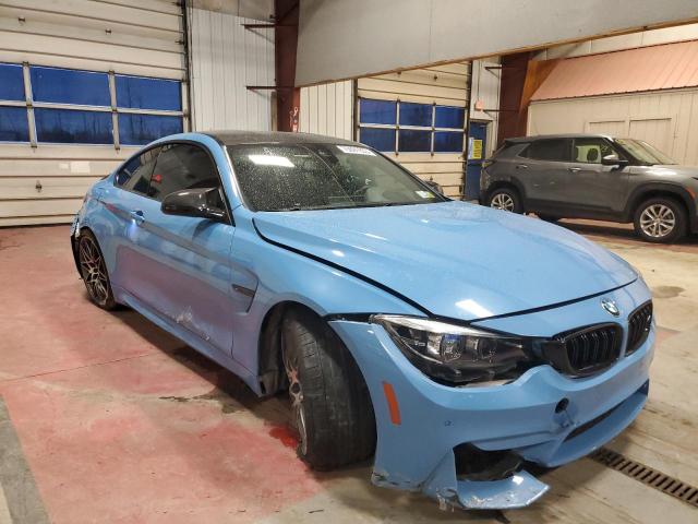 WBS4Y9C55KAG67256 - 2019 BMW M4 BLUE photo 4