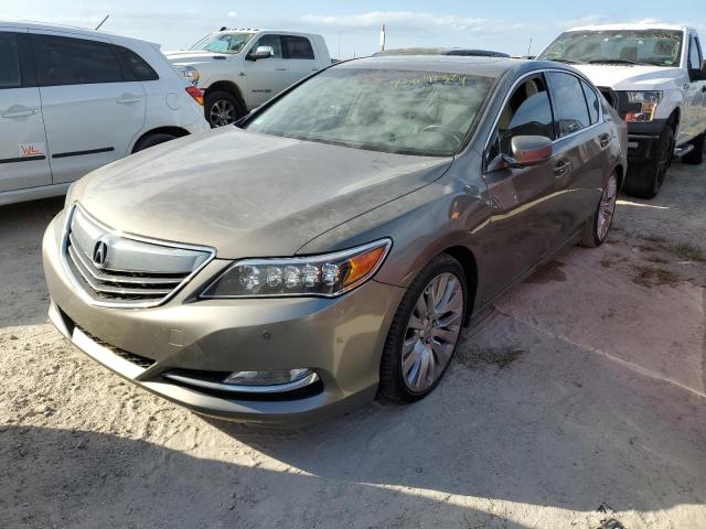 JH4KC1F9XEC004850 - 2014 ACURA RLX ADVANCE GRAY photo 1
