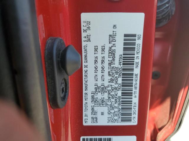 3TYAX5GN6PT068488 - 2023 TOYOTA TACOMA DOUBLE CAB წითელი ფოტო 12