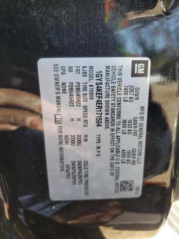 1GYS4KEF4ER171594 - 2014 CADILLAC ESCALADE ESV PLATINUM შავი ფოტო 13