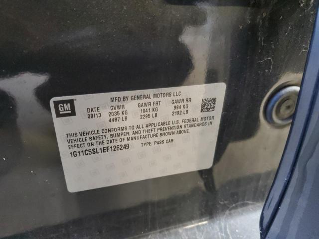 1G11C5SL1EF126249 - 2014 CHEVROLET MALIBU 1LT Графитовый фото 12