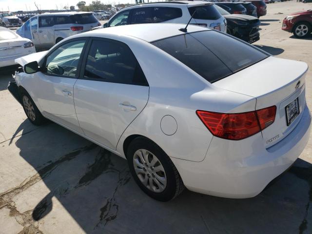 KNAFU4A23D5730500 - 2013 KIA FORTE EX WHITE photo 2