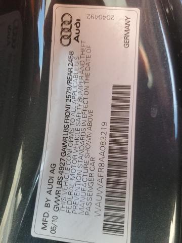 WAUVVAFR8AA083219 - 2010 AUDI S5 PRESTIGE 蓝色 照片 13