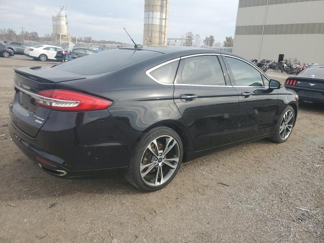 3FA6P0D90HR100566 - 2017 FORD FUSION TITANIUM BLACK photo 3