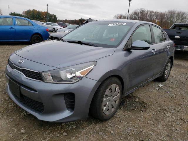 3KPA24AB5KE173433 - 2019 KIA RIO S GRAY photo 1