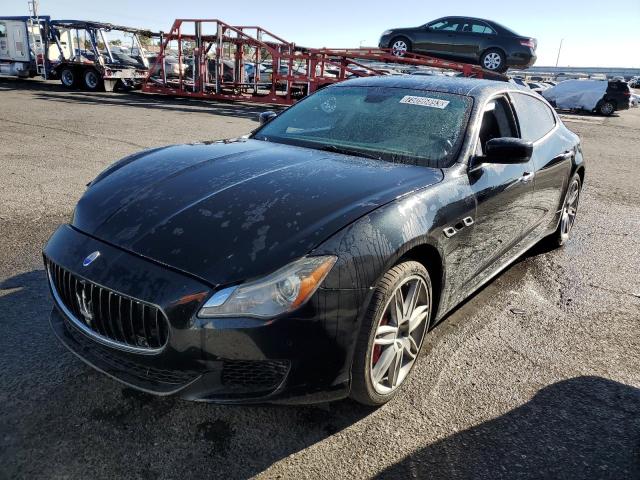 ZAM56RRAXE1079680 - 2014 MASERATI QUATTROPOR S BLACK photo 1