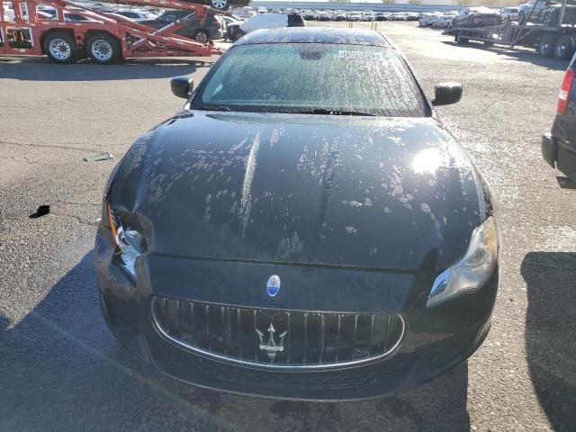 ZAM56RRAXE1079680 - 2014 MASERATI QUATTROPOR S BLACK photo 5