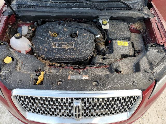 5LMCJ2C99KUL46150 - 2019 LINCOLN MKC SELECT Բորդո լուսանկար 12