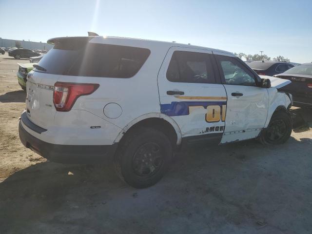 1FM5K8AR4JGB19282 - 2018 FORD EXPLORER POLICE INTERCEPTOR WHITE photo 3