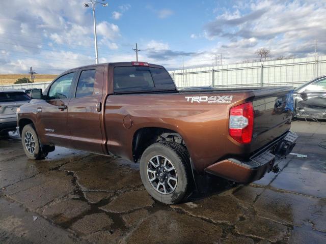5TFUW5F16GX515664 - 2016 TOYOTA TUNDRA DOUBLE CAB SR/SR5 BROWN photo 2