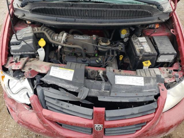 1D4GP25R17B224179 - 2007 DODGE CARAVAN SE RED photo 12