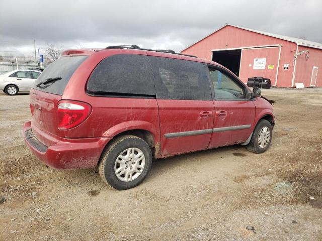 1D4GP25R17B224179 - 2007 DODGE CARAVAN SE RED photo 3