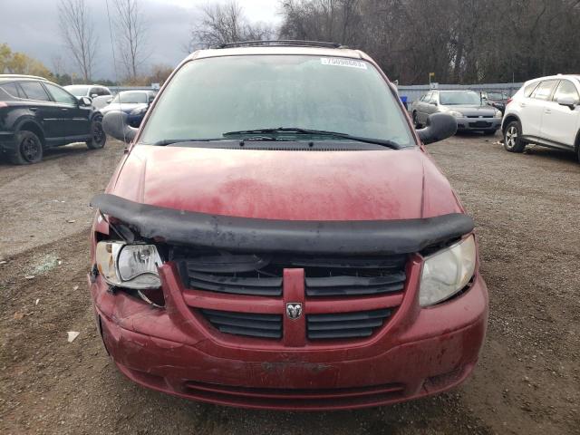 1D4GP25R17B224179 - 2007 DODGE CARAVAN SE RED photo 5