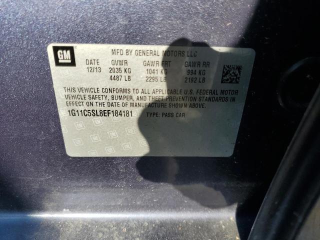 1G11C5SL8EF184181 - 2014 CHEVROLET MALIBU 1LT 蓝色 照片 13