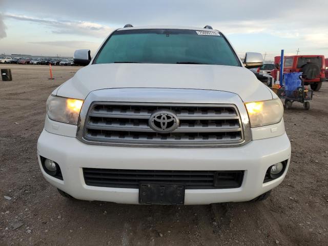 5TDDW5G14AS027275 - 2010 TOYOTA SEQUOIA PLATINUM WHITE photo 5