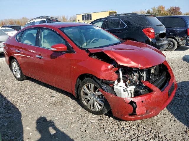 3N1AB7AP9EY325152 - 2014 NISSAN SENTRA S RED photo 4