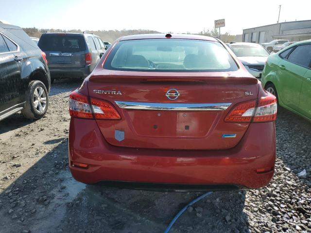 3N1AB7AP9EY325152 - 2014 NISSAN SENTRA S RED photo 6