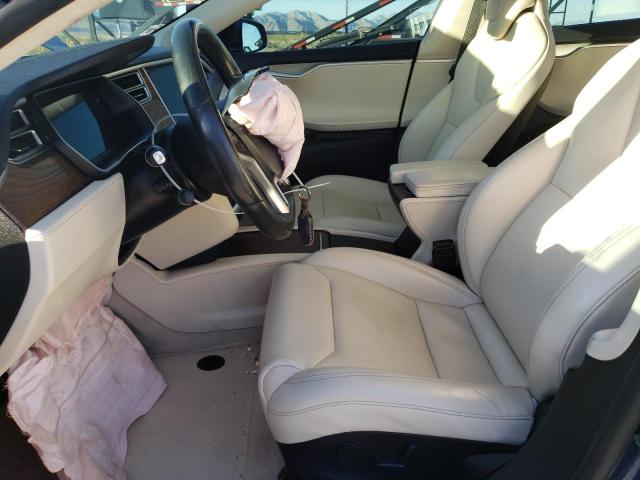 5YJSA1E15HF216341 - 2017 TESLA MODEL S BLUE photo 7