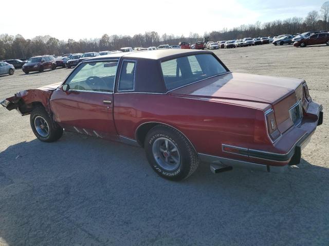1G2AK37H5DB291556 - 1983 PONTIAC GRAND PRIX LJ RED photo 2