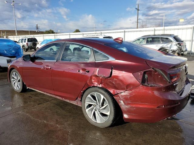 19XZE4F98KE015300 - 2019 HONDA INSIGHT TOURING BURGUNDY photo 2