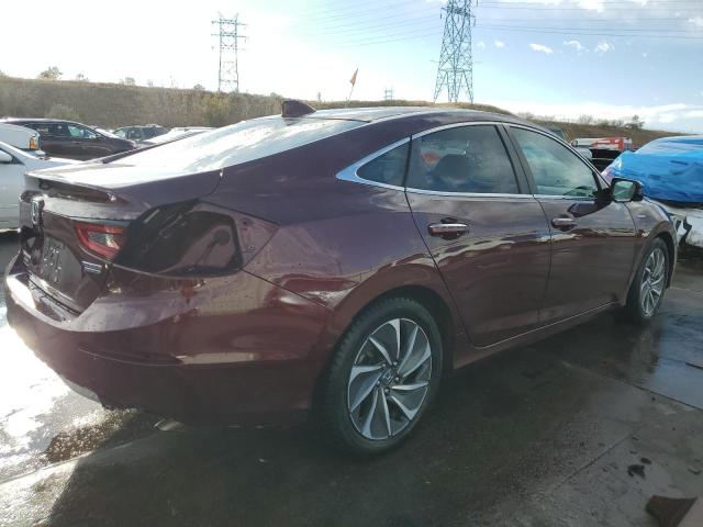 19XZE4F98KE015300 - 2019 HONDA INSIGHT TOURING BURGUNDY photo 3