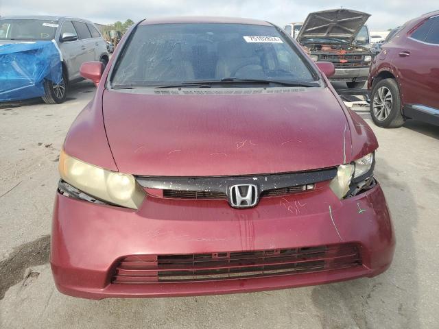 1HGFA165X8L021787 - 2008 HONDA CIVIC LX RED photo 5