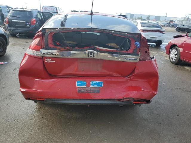 JHMZE2H37DS000556 - 2013 HONDA INSIGHT RED photo 6