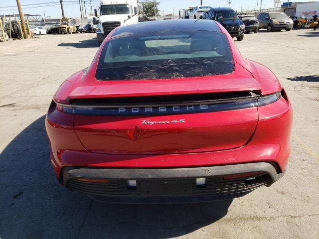 WP0AB2Y11MSA41029 - 2021 PORSCHE TAYCAN 4S RED photo 6